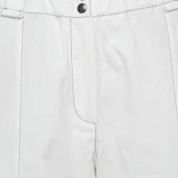Pre Owned Brunello Cucinelli White Cotton Cargo Pants S