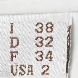 Pre Owned Brunello Cucinelli White Cotton Cargo Pants S