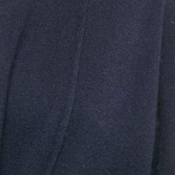 Brunello Cucinelli Navy Blue Cashmere Button Front Cardigan M