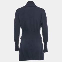 Brunello Cucinelli Navy Blue Cashmere Button Front Cardigan M