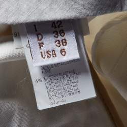 Brunello Cucinelli White Cotton Wide Leg Pants M