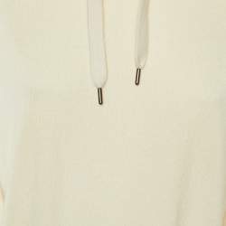 Brunello Cucinelli Cream Cashmere Hooded Sweaters L