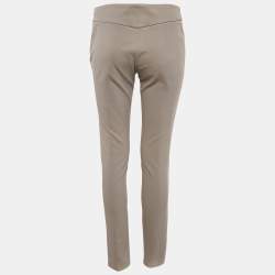 Brunello Cucinelli Beige Stretch Gabardine Trousers S