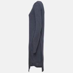 Brunello Cucinelli Blue Jersey Crewneck T-Shirt Dress L