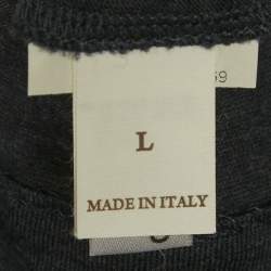 Brunello Cucinelli Blue Jersey Crewneck T-Shirt Dress L