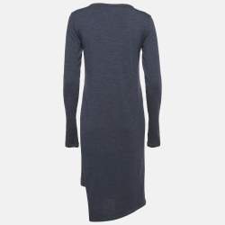 Brunello Cucinelli Blue Jersey Crewneck T-Shirt Dress L