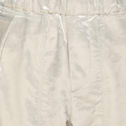 Pre Owned Brunello Cucinelli Cream Velvet Pant M