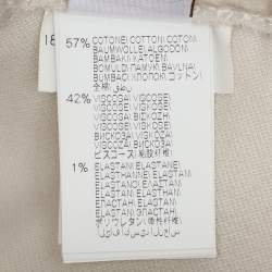 Pre Owned Brunello Cucinelli Cream Velvet Pant M