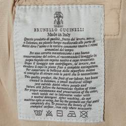 Brunello Cucinelli White Cotton High-Rise Jeans S Waist 26"