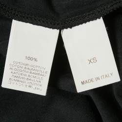 Brunello Cucinelli Black Satin Jersey Monili Detail Top XS