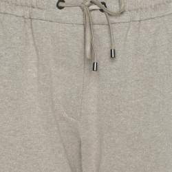 Pre Owned Brunello Cucinelli Grey/Silver Jersey Trousers M