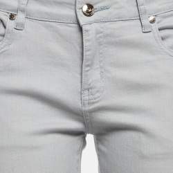 Pre Owned Brunello Cucinelli Light Blue Denim Skinny Fit Jeans S Waist 30"