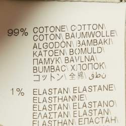 Pre Owned Brunello Cucinelli White Denim Wrap Straight Raw Edge Jeans S Waist 30"