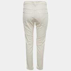 Pre Owned Brunello Cucinelli Beige Denim Regular Fit Jeans S Waist 32" 