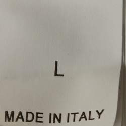 Pre Owned Brunello Cucinelli Charcoal Grey Cotton Knit Monili Trim Detail Shift Dress L