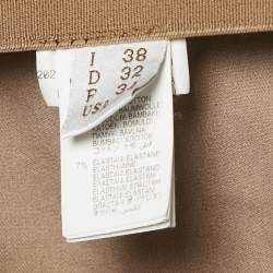 Pre Owned Brunello Cucinelli Brown Monili Detail Cotton Trouser S