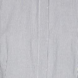 Pre Owned Brunello Cucinelli Grey/Off White Pin Stripe Cotton and Cashmere Long Sleeve Shirt M
