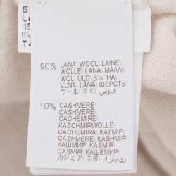 Pre Owned Brunello Cucinelli Light Beige Cashmere Blend Sweater M