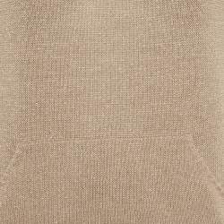 Pre Owned Brunello Cucinelli Beige Lurex Rib Knit Top XS 