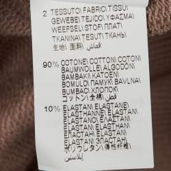 Pre Owned Brunello Cucinelli Mauve Pink Cotton Monili Detail Hoodie M