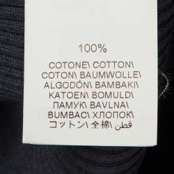 Pre Owned Brunello Cucinelli Grey Knit Monili Sleeve Detail Top S