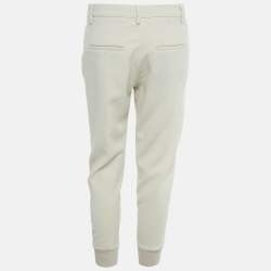 Pre Owned Brunello Cucinelli Beige Wool Blend Jogger Pants S