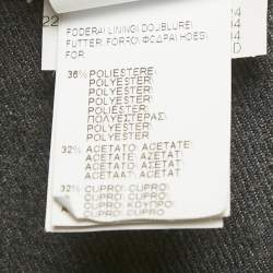 Pre Owned Brunello Cucinelli Grey Gabardine Formal Trousers M