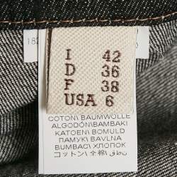 Pre Owned Brunello Cucinelli Black Denim Straight Leg Jeans M/Waist 32"