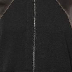 Pre Owned جمبسوت مزود بغطاء للرأس برونيلو كوتشينيلي تريكو قطن رمادي داكن مقاس كبير ( لارج )