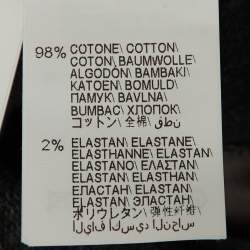 Pre Owned جمبسوت مزود بغطاء للرأس برونيلو كوتشينيلي تريكو قطن رمادي داكن مقاس كبير ( لارج )