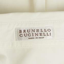 مملوكة مسبقًا Brunello Cucinelli White Cotton Buttoned Shirt XS