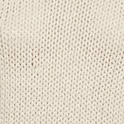 مملوكة مسبقًا توب برونيللو كوتشينيلي كريمي تريكو بلا أكمام مقاس وسط (ميديوم)