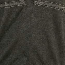 مملوكة مس بقًا Brunello Cucinelli Grey Cashmere Monili Detail Cardigan M