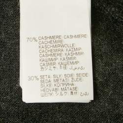 مملوكة مسبقًا Brunello Cucinelli Grey Cashmere Monili Detail Cardigan M