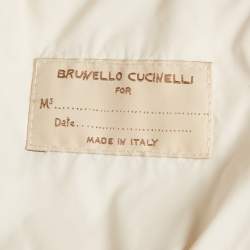 مملوكة مسبقًا جاكيت برونيلو كوتشيليني منفخ صناعي بيج مقاس صغير جدًا (إكس سمول)