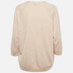 Pre Owned Brunello Cucinelli Pink Cashmere Monili Pocket Cardigan L