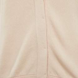 Pre Owned Brunello Cucinelli Pink Cashmere Monili Pocket Cardigan L