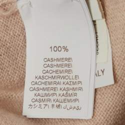 Pre Owned Brunello Cucinelli Pink Cashmere Monili Pocket Cardigan L