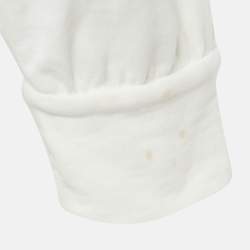 Pre Owned Brunello Cucinelli Cream Jersey Monoli Hooded Sweatshirt S