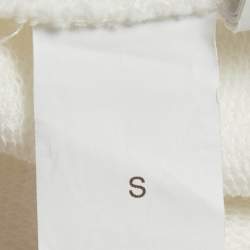 Pre Owned Brunello Cucinelli Cream Jersey Monoli Hooded Sweatshirt S