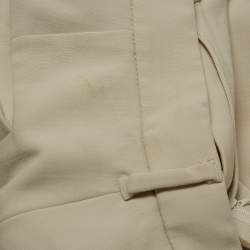 مملوكة مسبقًا Brunello Cucinelli Beige Wool Blend Straight Fit Trousers S