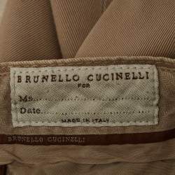 Pre Owned Brunello Cucinelli Cream Denim Regular Fit Jeans S/Waist 29"