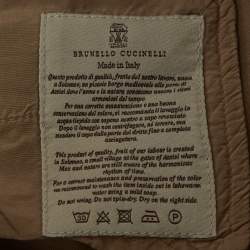 Pre Owned Brunello Cucinelli Cream Denim Regular Fit Jeans S/Waist 29"