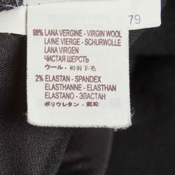 Pre Owned Brunello Cucinelli Grey Felt Pencil Skirt S