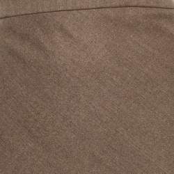 Pre Owned تنورة برونيلو كوتشينيللي بنية صوف قلم رصاص كبيرة