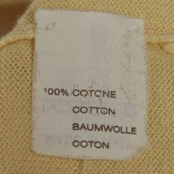 مملوكة مسبقًا كارديجان طويل محبوك قطني بلون كريمي برونيلو كوتشينيلي مقاس وسط (ميديوم)