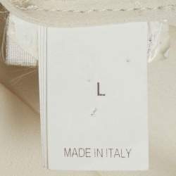 مملوكة مسبقًا Brunello Cucinelli Cream Cotton Tired Mini Dress L