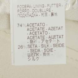 مملوكة مسبقًا Brunello Cucinelli Cream Cotton Tired Mini Dress L