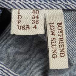 Pre Owned بنطلون جينز برونيلو كوتشينيلي أزرق باهت ضيق قياس صغير خصر 30 بوصة