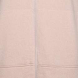 Brunello Cucinelli Blush Pink Cashmere Zip Front Box Sweater XL